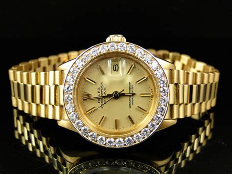 used womens gold rolex|pre owned ladies rolex datejust.